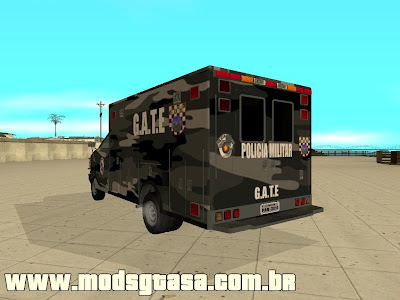 GMC Furgão GATE PMESP para GTA San Andreas